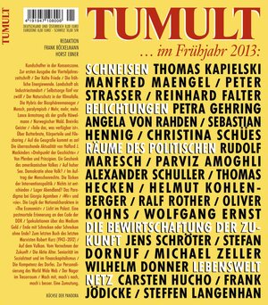 Buchcover TUMULT ... im Frühjahr 2013 | Parviz Amoghli | EAN 9783881786218 | ISBN 3-88178-621-X | ISBN 978-3-88178-621-8