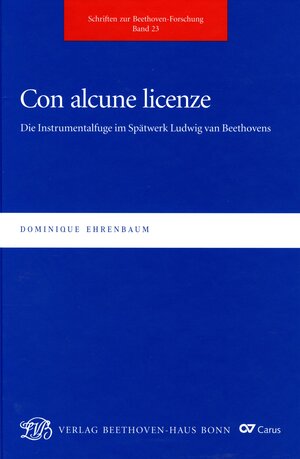 Buchcover Con alcune licenze | Dominique Ehrenbaum | EAN 9783881881326 | ISBN 3-88188-132-8 | ISBN 978-3-88188-132-6