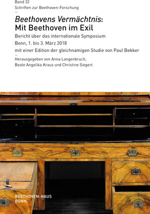 Buchcover Beethovens Vermächtnis: Mit Beethoven im Exil  | EAN 9783881881678 | ISBN 3-88188-167-0 | ISBN 978-3-88188-167-8