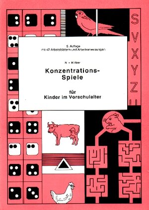 Buchcover Konzentrationsspiele | Heike Vater | EAN 9783882390940 | ISBN 3-88239-094-8 | ISBN 978-3-88239-094-0