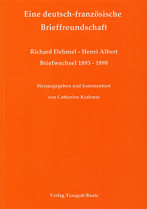 Buchcover Eine deutsch-französische Brieffreundschaft  | EAN 9783883090696 | ISBN 3-88309-069-7 | ISBN 978-3-88309-069-6
