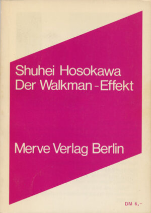 Buchcover Der Walkman-Effekt | Shuhei Hosokawa | EAN 9783883960623 | ISBN 3-88396-062-4 | ISBN 978-3-88396-062-3