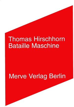 Buchcover Bataille Maschine | Thomas Hirschhorn | EAN 9783883961903 | ISBN 3-88396-190-6 | ISBN 978-3-88396-190-3