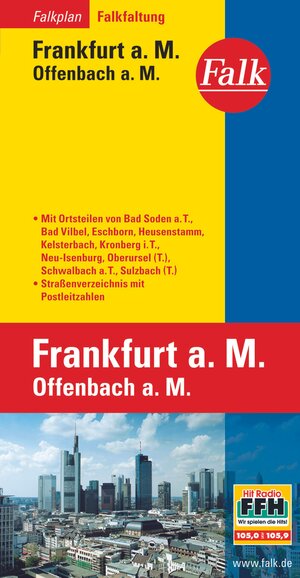 Falkplan Falk-Faltung Frankfurt/Main, Offenbach