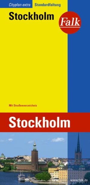 Falk Cityplan Extra Standardfaltung International Stockholm mit Straßenverzeichnis