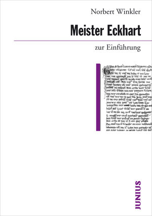 Buchcover Meister Eckhart zur Einführung | Norbert Winkler | EAN 9783885069447 | ISBN 3-88506-944-X | ISBN 978-3-88506-944-7