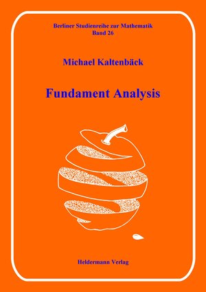 Buchcover Fundament Analysis | Michael Kaltenbäck | EAN 9783885381266 | ISBN 3-88538-126-5 | ISBN 978-3-88538-126-6