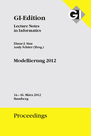 Buchcover GI Edition Proceedings Band 201 Modelling 2012 | EAN 9783885792956 | ISBN 3-88579-295-8 | ISBN 978-3-88579-295-6
