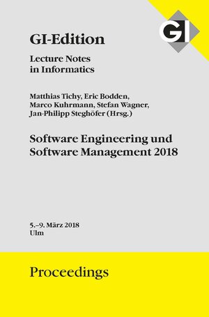 Buchcover GI Edition Proceedings Band 279 Software Engineering und Software Management 2018  | EAN 9783885796732 | ISBN 3-88579-673-2 | ISBN 978-3-88579-673-2
