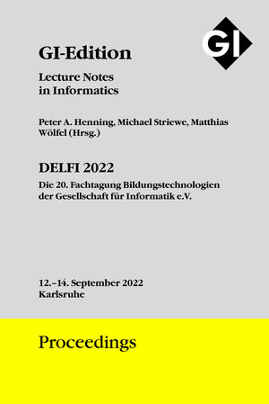 Buchcover GI Edition Proceedings Band 322 - DELFI 2022 | EAN 9783885797166 | ISBN 3-88579-716-X | ISBN 978-3-88579-716-6