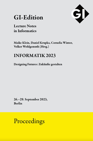Buchcover GI Edition Proceedings Band 337 "INFORMATIK 2023" | EAN 9783885797319 | ISBN 3-88579-731-3 | ISBN 978-3-88579-731-9