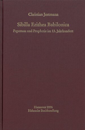 Buchcover Sibilla Erithea Babilonica | Christian Jostmann | EAN 9783886122547 | ISBN 3-88612-254-9 | ISBN 978-3-88612-254-7