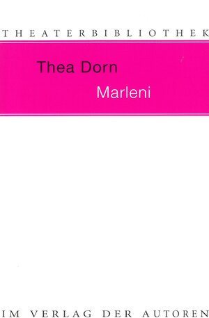 Buchcover Marleni | Thea Dorn | EAN 9783886612284 | ISBN 3-88661-228-7 | ISBN 978-3-88661-228-4