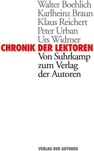 Buchcover Chronik der Lektoren  | EAN 9783886613458 | ISBN 3-88661-345-3 | ISBN 978-3-88661-345-8