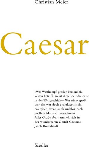 Buchcover Caesar | Christian Meier | EAN 9783886808137 | ISBN 3-88680-813-0 | ISBN 978-3-88680-813-7