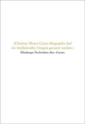 Buchcover Athen/Caesar | Christian Meier | EAN 9783886808144 | ISBN 3-88680-814-9 | ISBN 978-3-88680-814-4