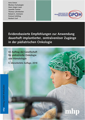 Buchcover Evidenzbasierte Empfehlungen zur Anwendung dauerhaft implantierter, zentralvenöser Zugänge in der pädiatrischen Onkologie | Arne Simon | EAN 9783886811557 | ISBN 3-88681-155-7 | ISBN 978-3-88681-155-7