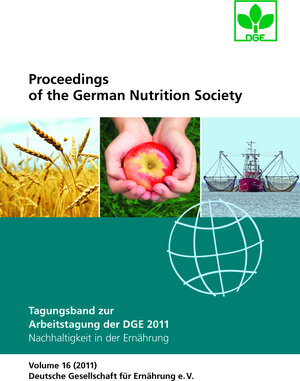 Buchcover Proceeding of the German Nutrition Society - Volume 16 (2011)  | EAN 9783887492281 | ISBN 3-88749-228-5 | ISBN 978-3-88749-228-1