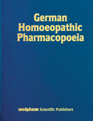 Buchcover German Homoeopathic Pharmacopoeia  | EAN 9783887631123 | ISBN 3-88763-112-9 | ISBN 978-3-88763-112-3