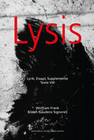Buchcover Lysis | Wolfram Frank | EAN 9783887699406 | ISBN 3-88769-940-8 | ISBN 978-3-88769-940-6