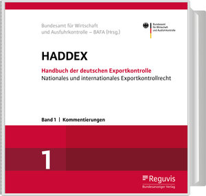 Buchcover HADDEX Handbuch der deutschen Exportkontrolle | EAN 9783887844417 | ISBN 3-88784-441-6 | ISBN 978-3-88784-441-7