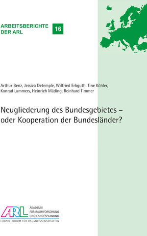 Buchcover Neugliederung des Bundesgebietes - oder Kooperation der Bundesländer? | Arthur Benz | EAN 9783888384028 | ISBN 3-88838-402-8 | ISBN 978-3-88838-402-8