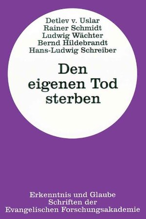 Buchcover Den eigenen Tod sterben | Bernd Hildebrandt | EAN 9783889810892 | ISBN 3-88981-089-6 | ISBN 978-3-88981-089-2