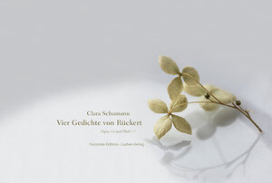 Buchcover Clara Schumann, Vier Gedichte von Rückert  | EAN 9783890079028 | ISBN 3-89007-902-4 | ISBN 978-3-89007-902-8