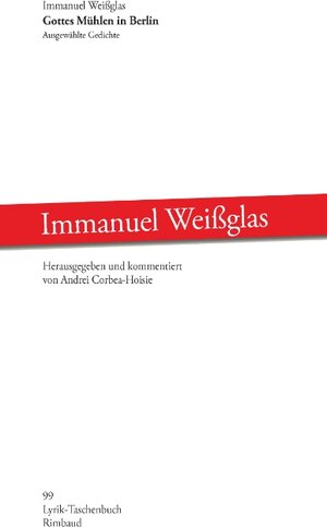 Buchcover Gottes Mühlen in Berlin | Immanuel Weißglas | EAN 9783890863931 | ISBN 3-89086-393-0 | ISBN 978-3-89086-393-1