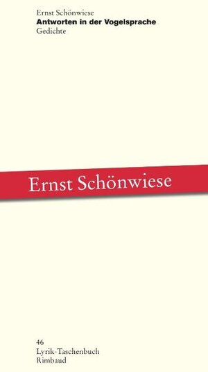Buchcover Antworten in der Vogelsprache | Ernst Schönwiese | EAN 9783890866444 | ISBN 3-89086-644-1 | ISBN 978-3-89086-644-4