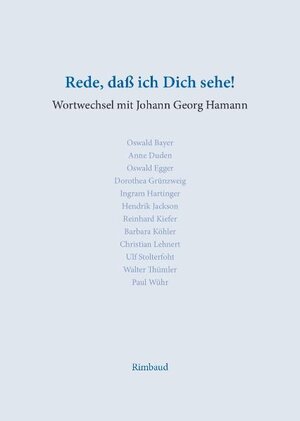 Buchcover Rede, daß ich Dich sehe  | EAN 9783890866703 | ISBN 3-89086-670-0 | ISBN 978-3-89086-670-3