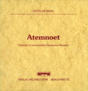 Buchcover Atemnoet | Gottlob Haag | EAN 9783890892191 | ISBN 3-89089-219-1 | ISBN 978-3-89089-219-1