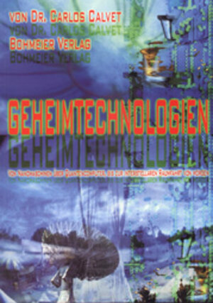 Buchcover Geheimtechnologien | Carlos Calvet | EAN 9783890943305 | ISBN 3-89094-330-6 | ISBN 978-3-89094-330-5