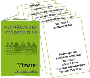 Buchcover Stadtmappe Münster - Westfälischer Städteatlas | Karl H Kirchhoff | EAN 9783891151341 | ISBN 3-89115-134-9 | ISBN 978-3-89115-134-1