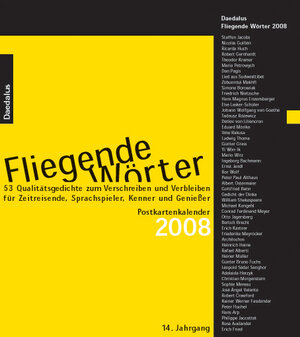 Buchcover Fliegende Wörter 2008. Postkartenkalender | EAN 9783891260081 | ISBN 3-89126-008-3 | ISBN 978-3-89126-008-1