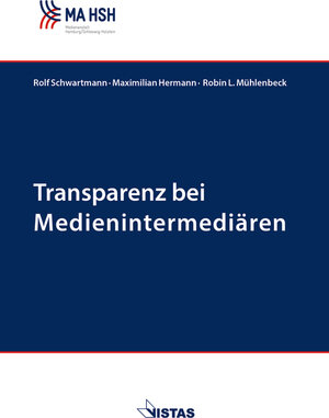 Buchcover Transparenz bei Medienintermediären | Rolf Schwartmann | EAN 9783891586594 | ISBN 3-89158-659-0 | ISBN 978-3-89158-659-4