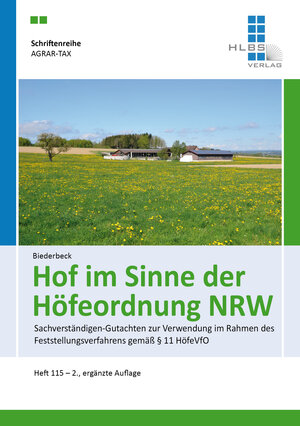 Buchcover Hof im Sinne der Höfeordnung NRW | Matthias Biederbeck | EAN 9783891874073 | ISBN 3-89187-407-3 | ISBN 978-3-89187-407-3