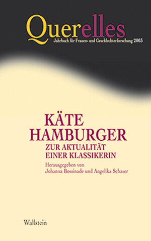 Buchcover Käte Hamburger  | EAN 9783892446507 | ISBN 3-89244-650-4 | ISBN 978-3-89244-650-7