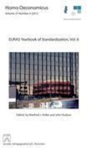 Buchcover EURAS Yearbook of Standardization, Vol.6  | EAN 9783892650751 | ISBN 3-89265-075-6 | ISBN 978-3-89265-075-1
