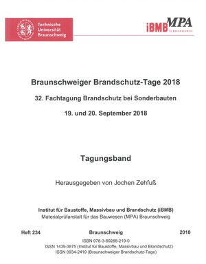 Buchcover Braunschweiger Brandschutz-Tage 2018  | EAN 9783892882190 | ISBN 3-89288-219-3 | ISBN 978-3-89288-219-0