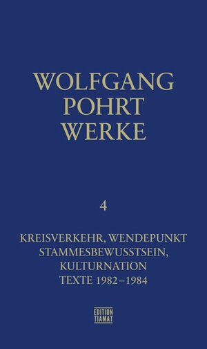 Buchcover Werke Band 4 | Wolfgang Pohrt | EAN 9783893202409 | ISBN 3-89320-240-4 | ISBN 978-3-89320-240-9