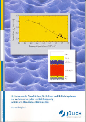 Buchcover Lichtstreuende Oberflächen, Schichten und Schichtsysteme zur Verbesserung der Lichteinkopplung in Silizium-Dünnschichtsolarzellen | Michael Berginski | EAN 9783893365166 | ISBN 3-89336-516-8 | ISBN 978-3-89336-516-6