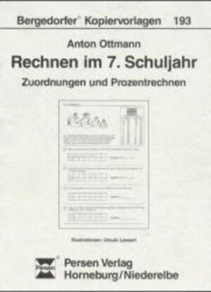 Buchcover Rechnen im 7. Schuljahr - Zuordnungen und Prozentrechnen | Anton Ottmann | EAN 9783893582211 | ISBN 3-89358-221-5 | ISBN 978-3-89358-221-1