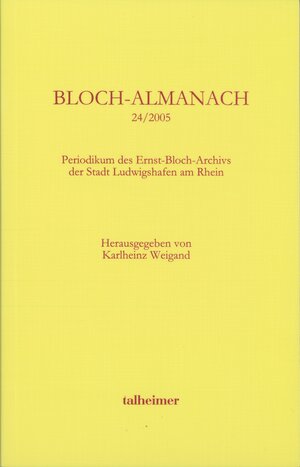Buchcover Bloch-Almanach 24/2005  | EAN 9783893761142 | ISBN 3-89376-114-4 | ISBN 978-3-89376-114-2