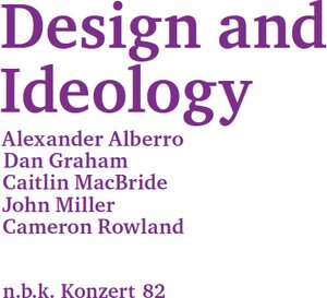 Buchcover Design and Ideology  | EAN 9783894249502 | ISBN 3-89424-950-1 | ISBN 978-3-89424-950-2