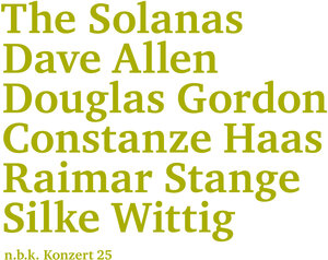 Buchcover The Solanas: Dave Allen, Douglas Gordon, Constanze Haas, Raimar Stange, Silke Wittig  | EAN 9783894249878 | ISBN 3-89424-987-0 | ISBN 978-3-89424-987-8