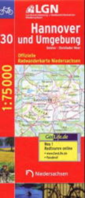 Topographische Sonderkarten Niedersachsen. Sonderblattschnitte auf der Grundlage der amtlichen topographischen Karten, meistens grösseres ... Radwanderkarte Niedersachsen: RC 30S