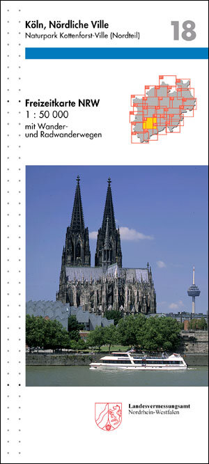 Freizeitkarte Nordrhein-Westfalen, Bl.18, Köln, Nördliche Ville