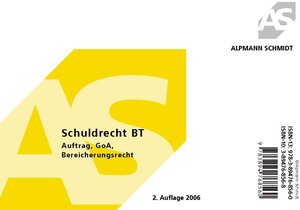 Alpmann Cards Schuldrecht BT Auftrag, GoA, Bereicherungsrecht