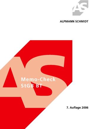 Memo-Check StGB BT. 324 Fragen und Antworten